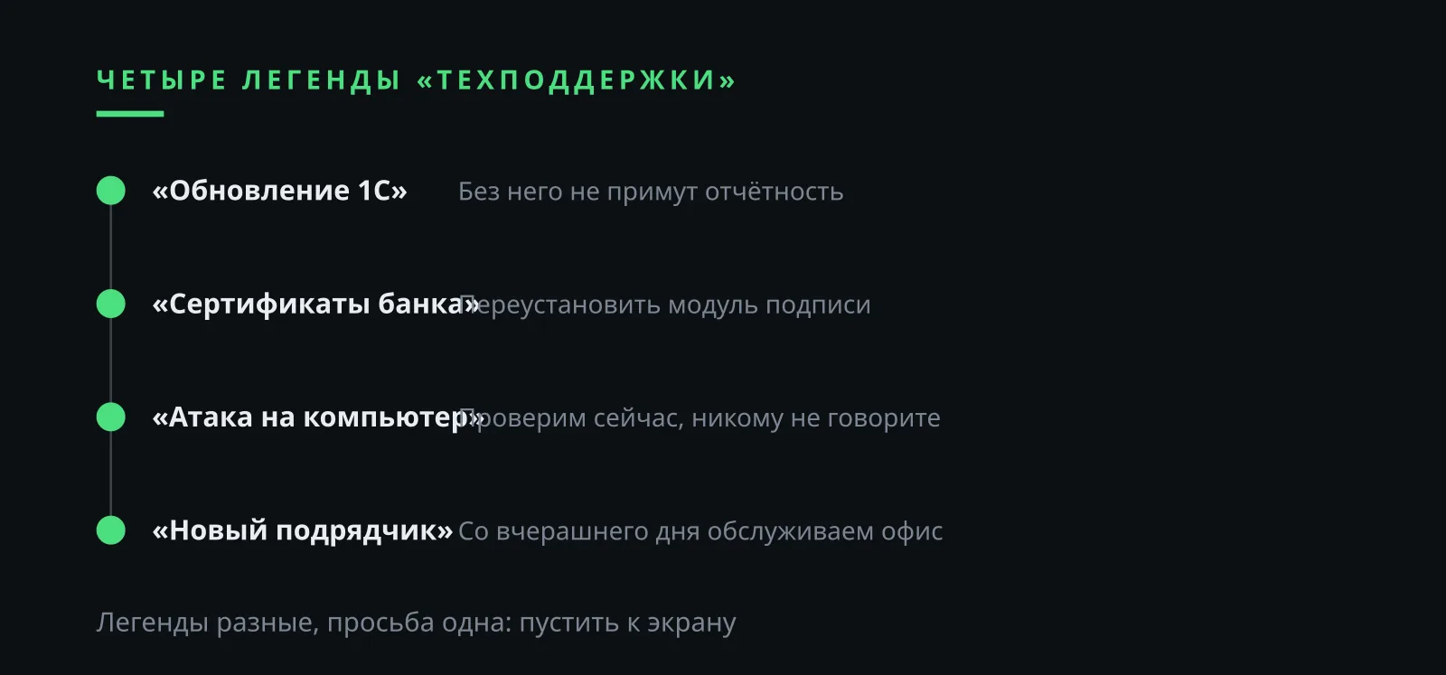 Илья Завьялов: четыре легенды звонка «техподдержки» и «IT-отдела»